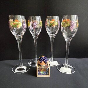 Wine Things Set of 4 Flutes Hand Made in Romania